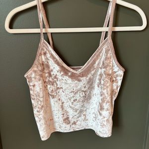 Kimchi Blue Velvet Crop Top